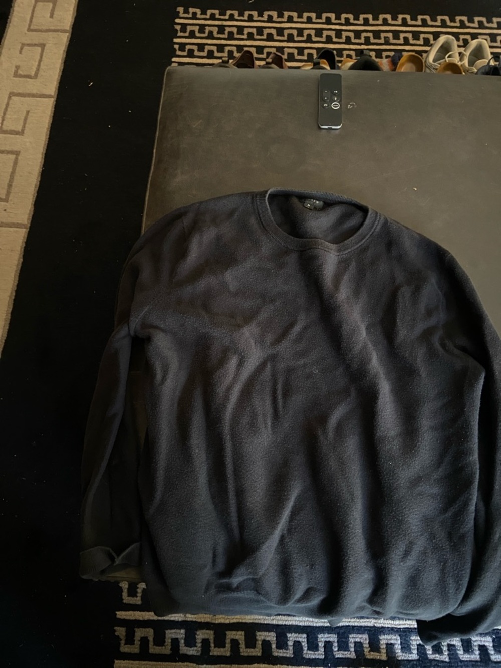 J. Crew Men's Black Crewneck Sweater - Classic Knit